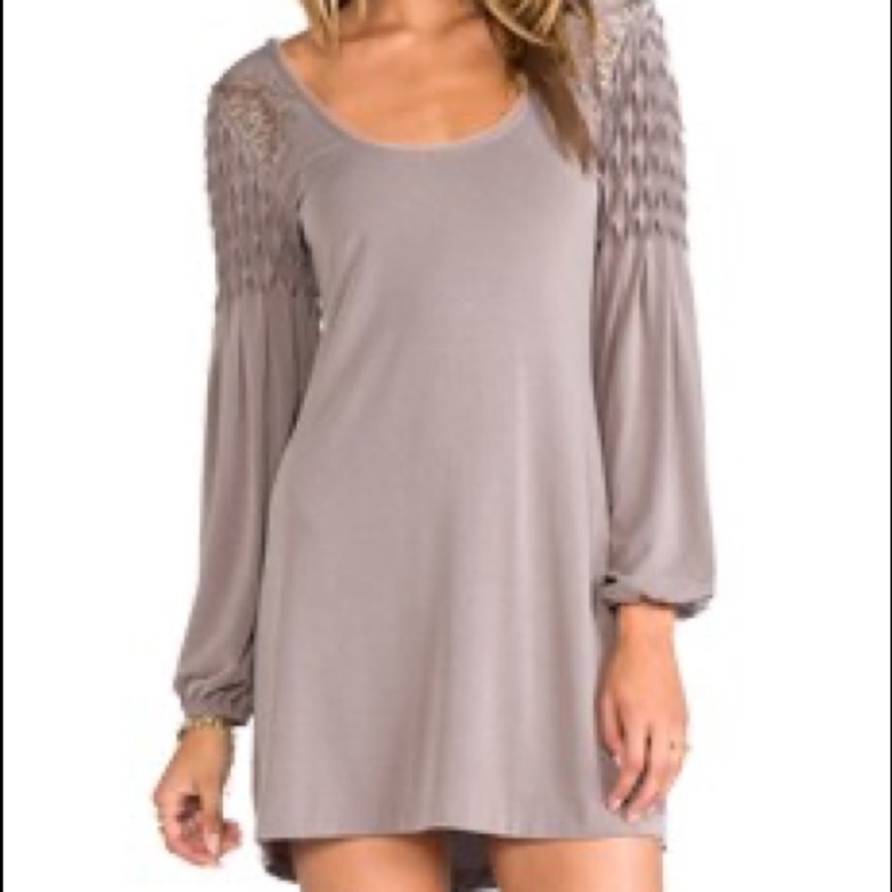 Free people taupe mini dress